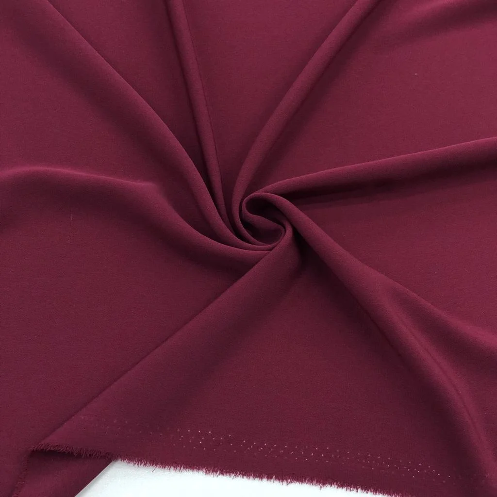 Kristal Krep Kumaş Bordo