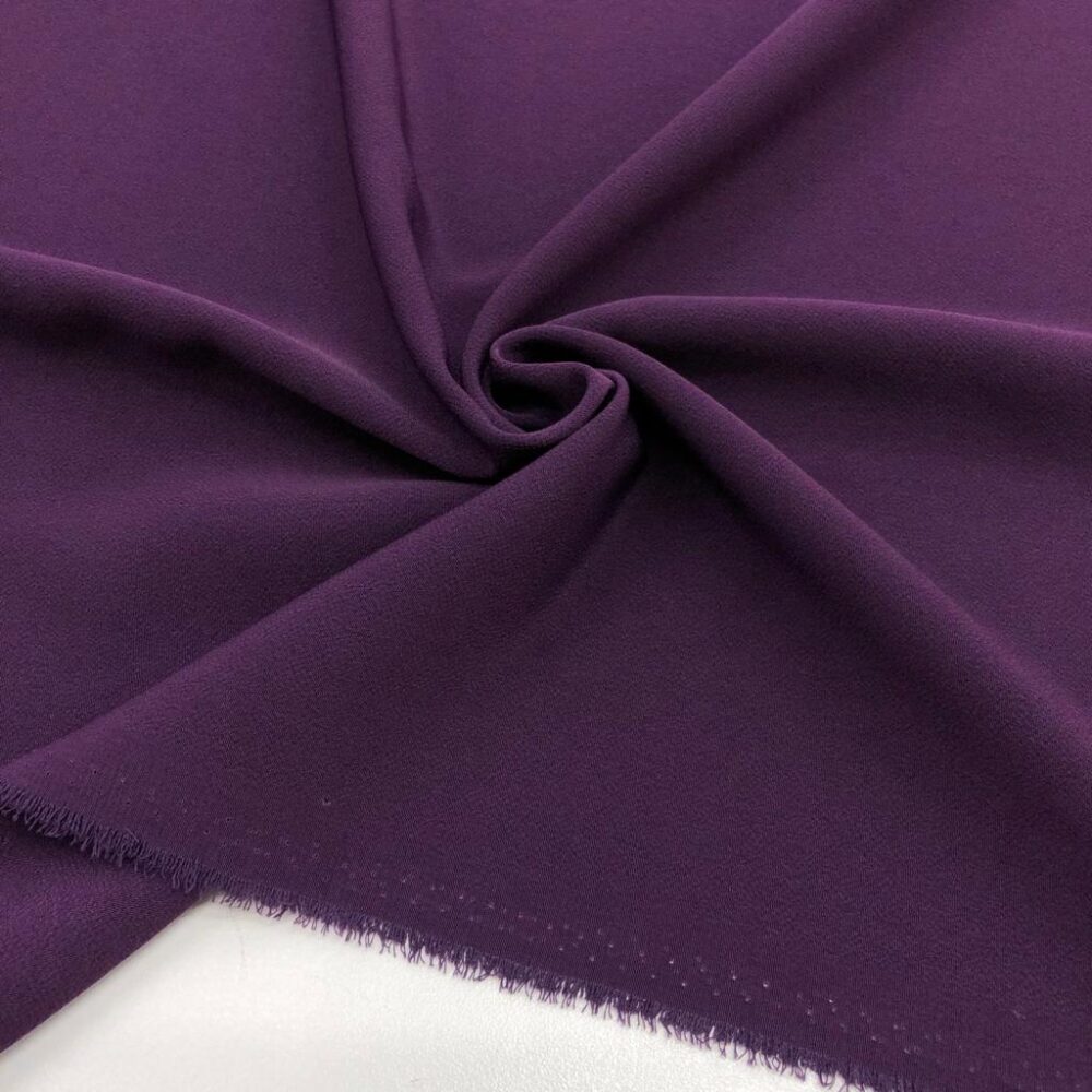 Kristal Krep Kumaş Koyu Mürdüm