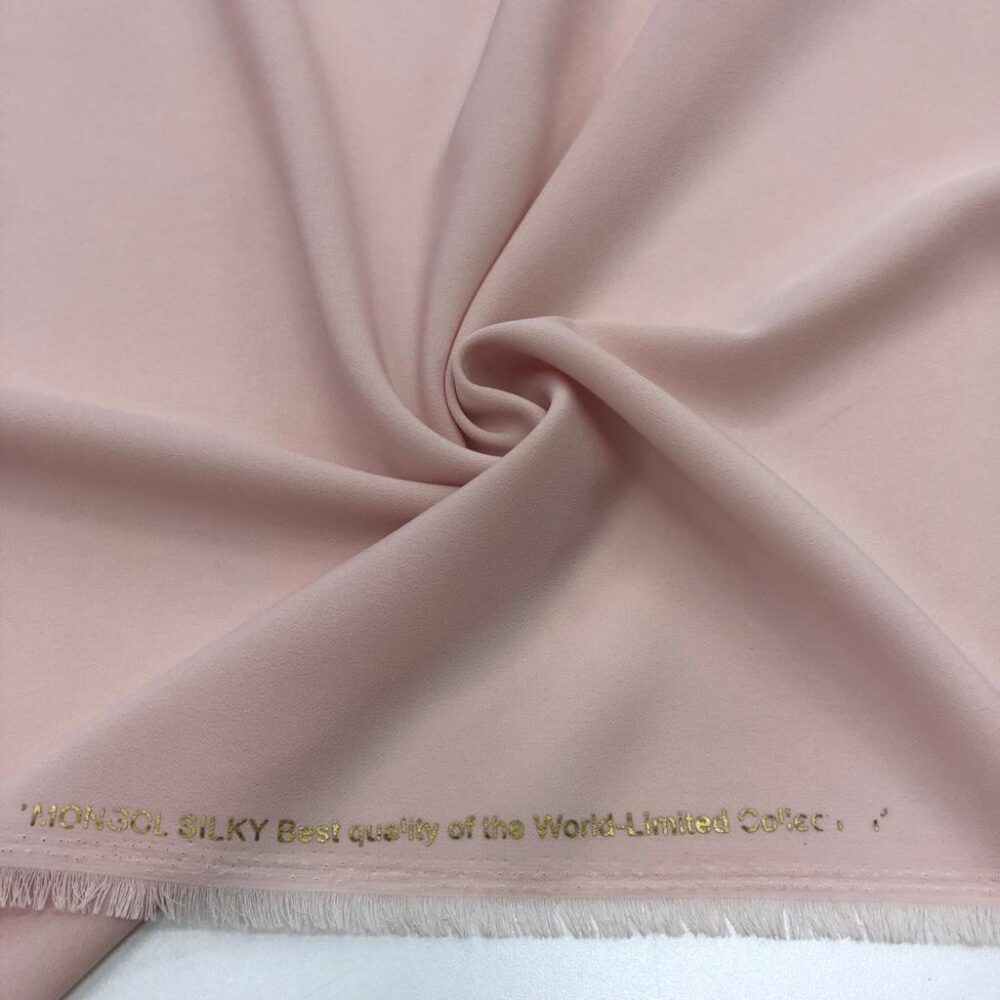 Kristal Krep Kumaş Pudra Pembe