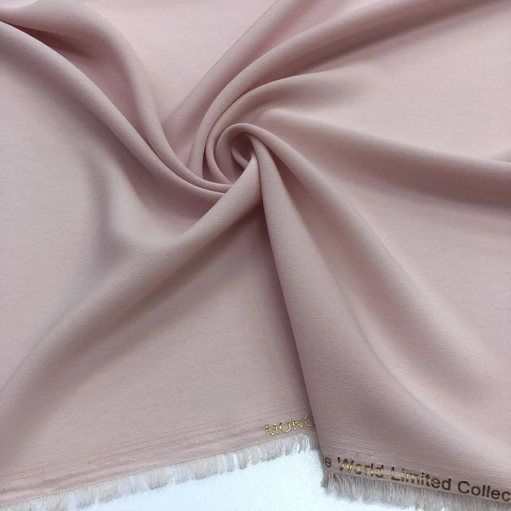 Kristal Krep Kumaş Toz Pembe