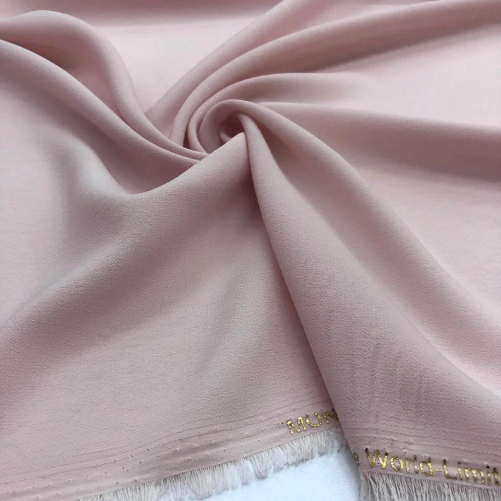 Kristal Krep Kumaş Toz Pembe