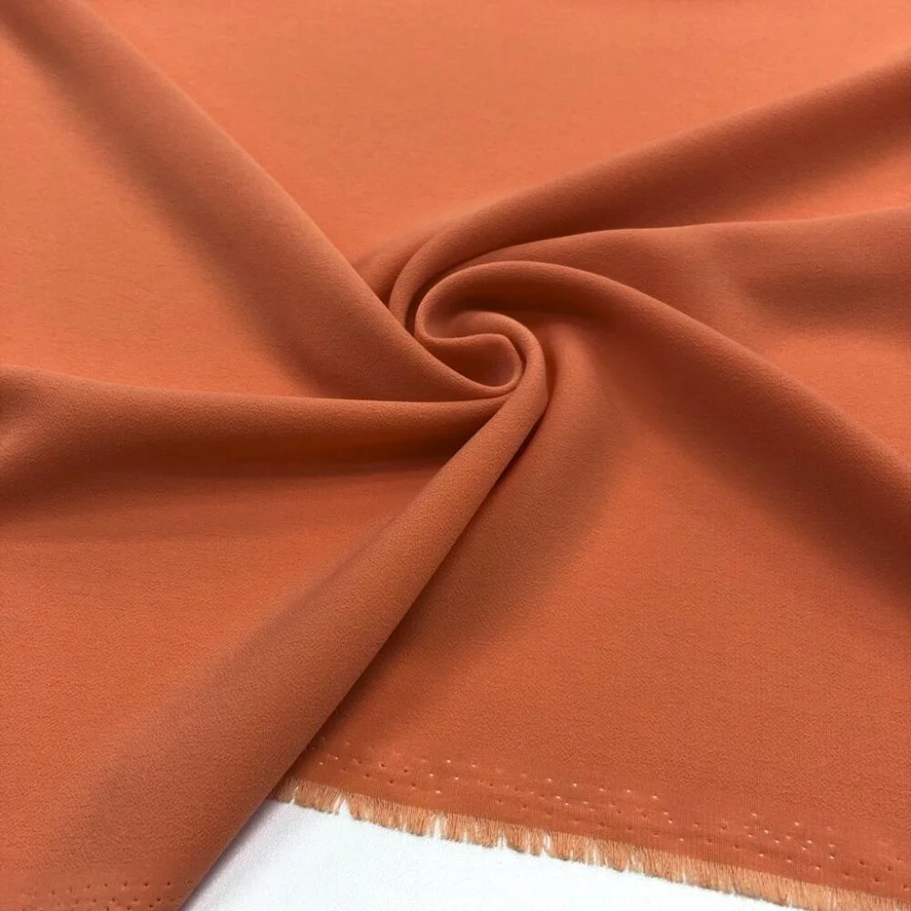 Kristal Krep Kumaş Turuncu