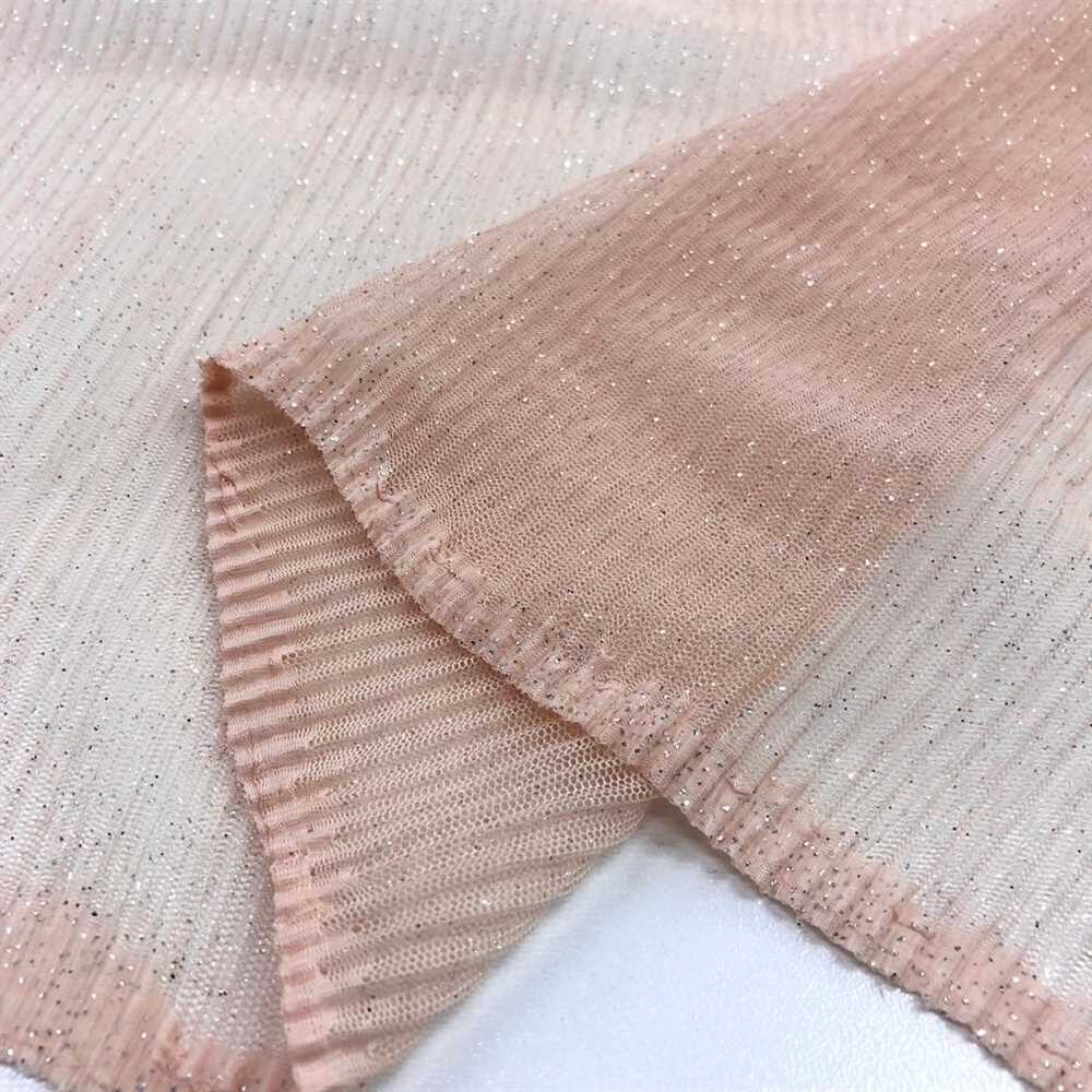 Simli Piliseli Tül Kumaş Pudra