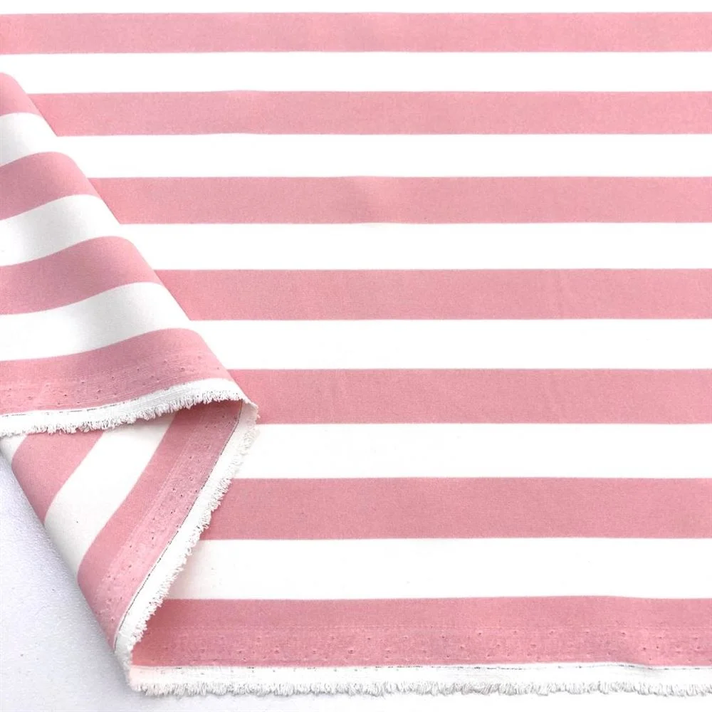 Çizgi Desenli Krep Kumaş