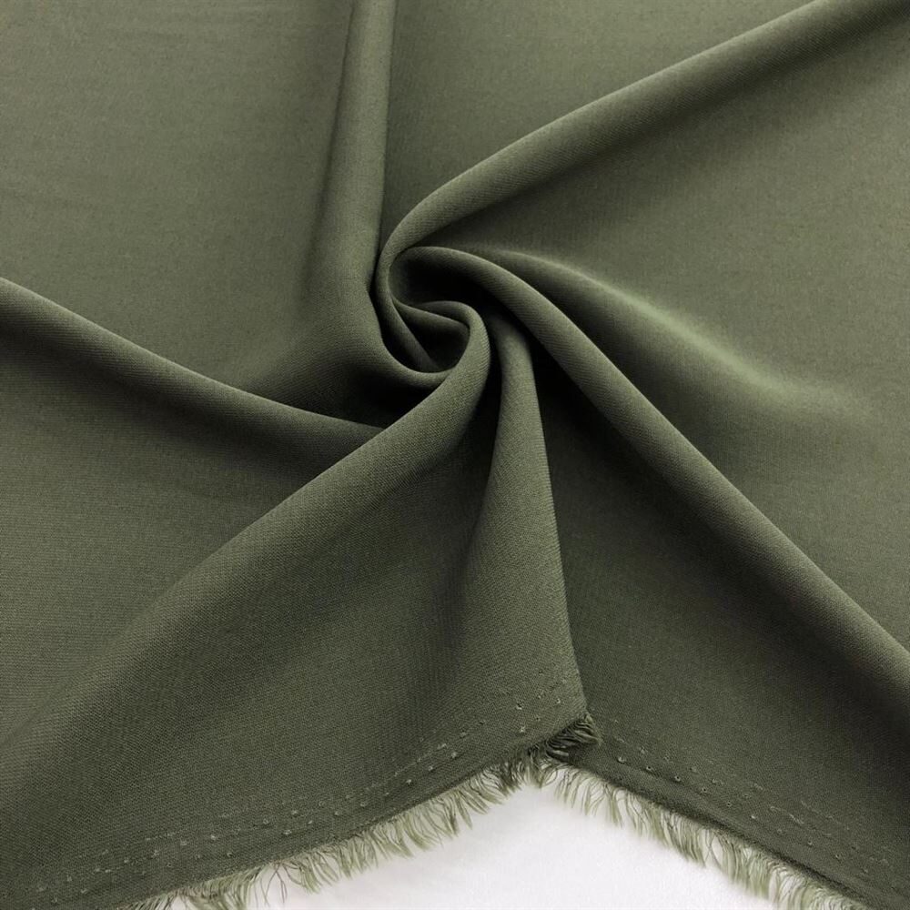 Medine İpeği Kumaş Haki Yeşil