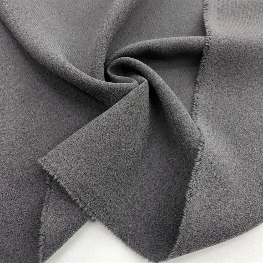 Double Krep Kumaş Gri