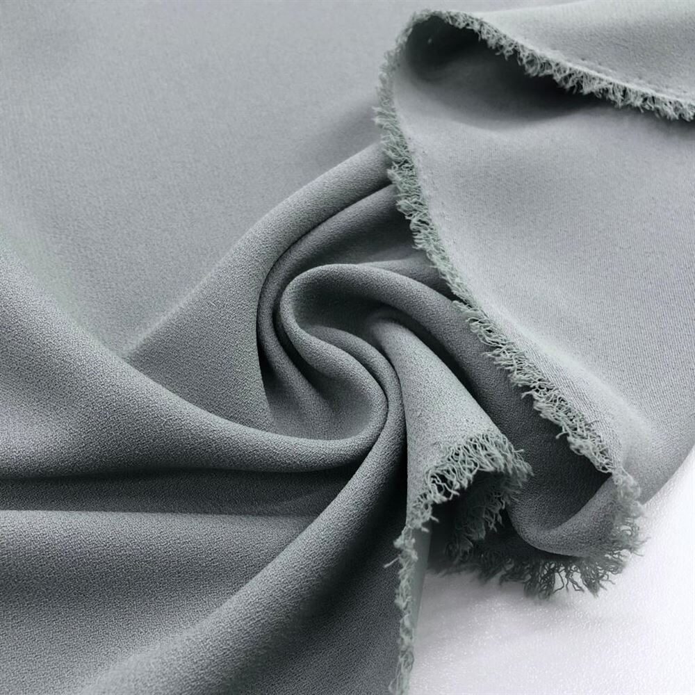 Double Krep Kumaş Su Yeşili