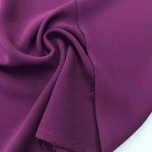 Double Krep Kumaş Üzüm Rengi