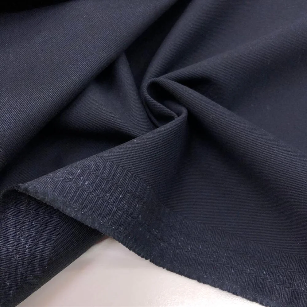 Trençkot Kalın Kanvas Kumaş Lacivert