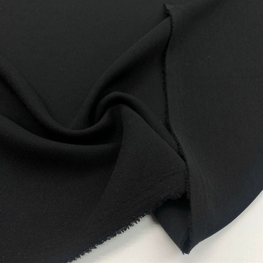 Double Krep Kumaş Siyah