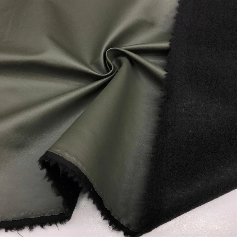 Deri Kumaş Şardonlu Haki