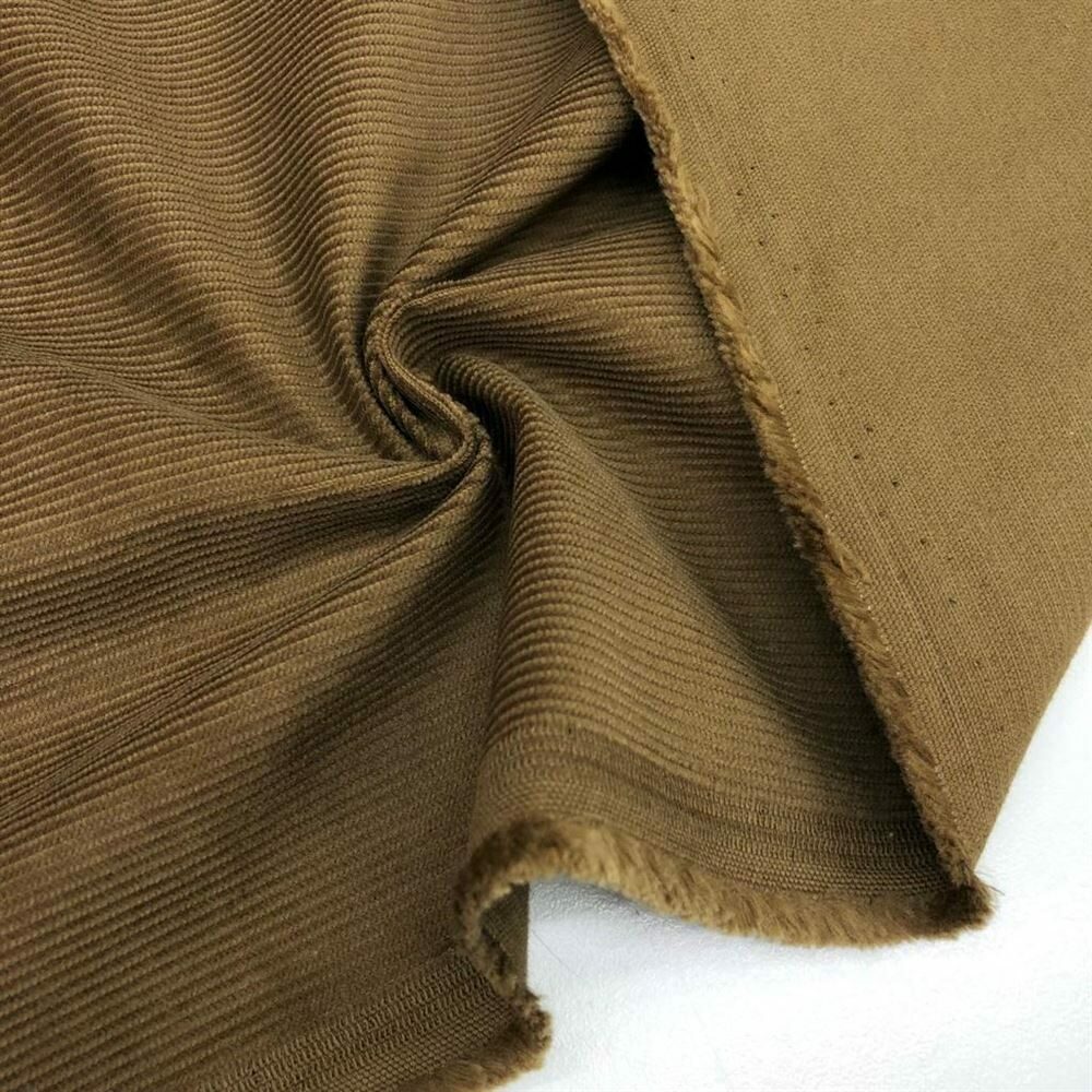 Fitilli Kadife Kumaş Açık Kahverengi