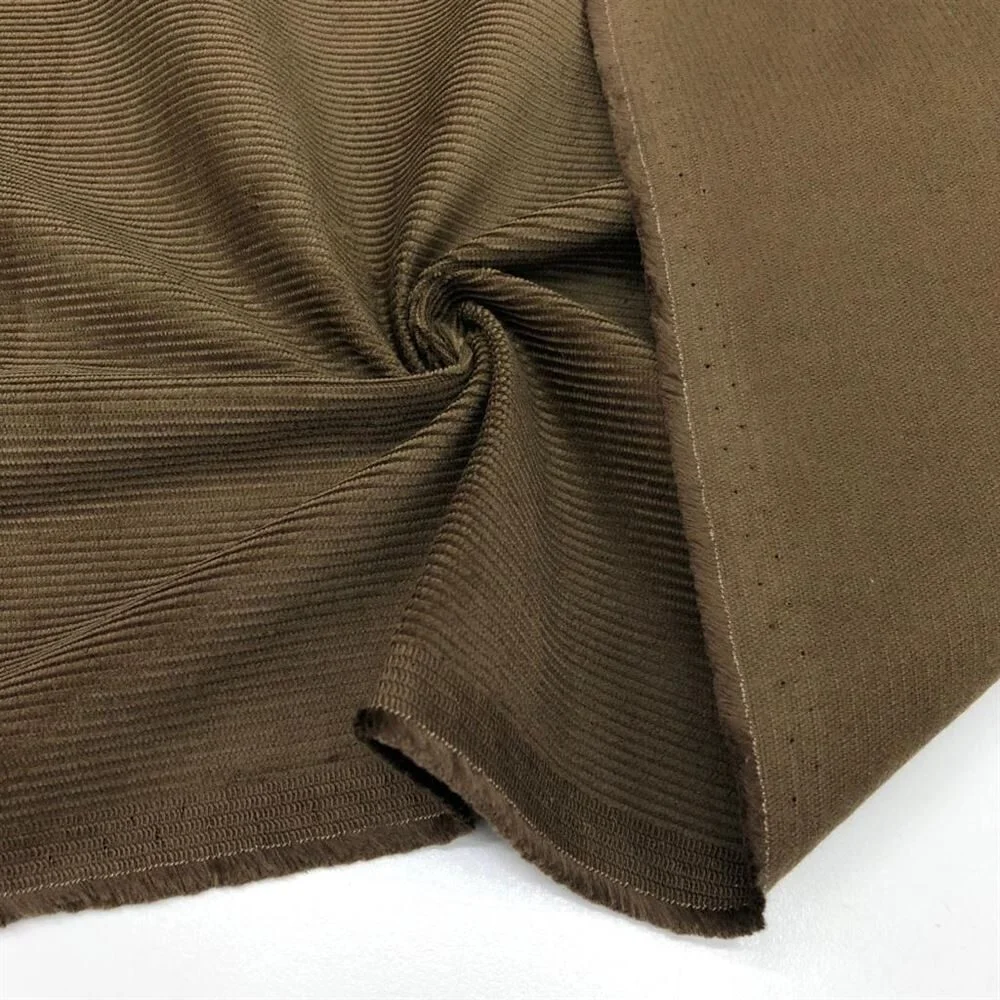 Fitilli Kadife Kumaş Kahverengi