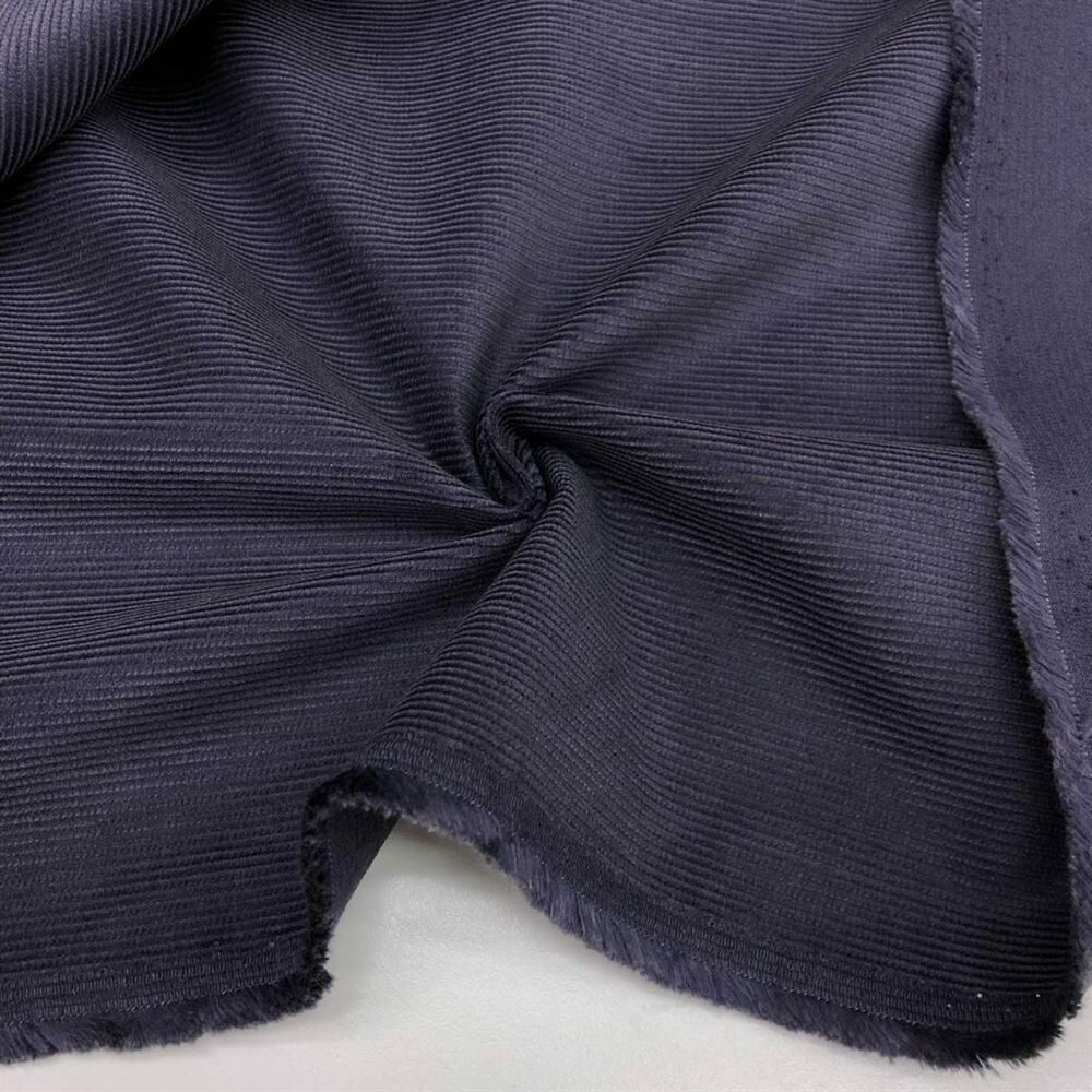 Fitilli Kadife Kumaş Açık Lacivert