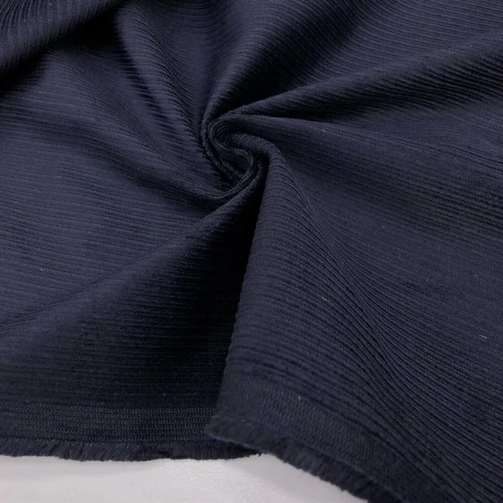 Fitilli Kadife Kumaş Lacivert