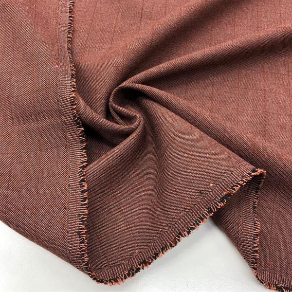 Kendinden Ekose Poliviskon Kumaş Kiremit