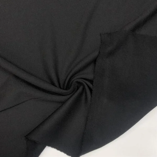 Kalın Yünlü Çelik Penye Kumaş Siyah Kalın Yünlü Çelik Penye Kumaş Siyah