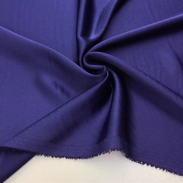 İnce İtalyan Saten Kumaş Lacivert