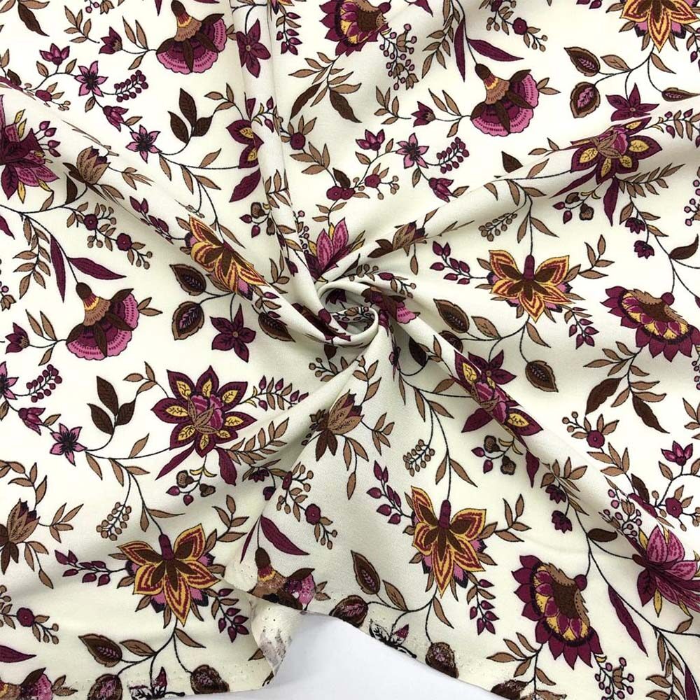 Desenli Viskon Kumaş