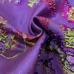 Desenli Yakma Şifon Kumaş