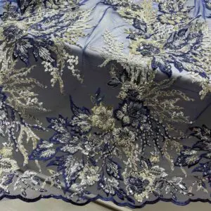 Taş İşlemeli Dantel Kumaş