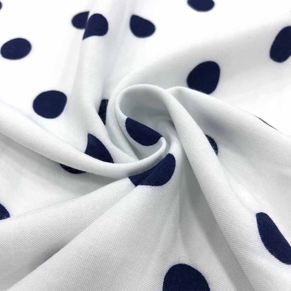 Puantiyeli Viskon Kumaş Puantiyeli Viskon Kumaş