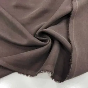 Taşlanmış Tensel Keten Kumaş Kahverengi