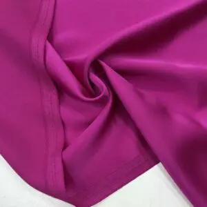 %100 İpek Saten Kumaş Fuşya