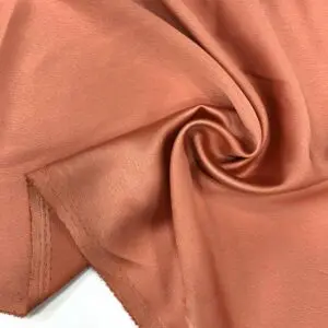 İnce İtalyan Saten Kumaş Açık Orange Rengi