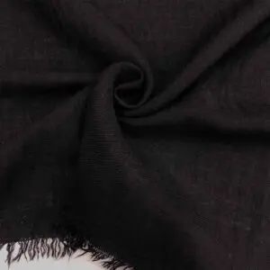 Kırışmayan Keten Kumaş Siyah