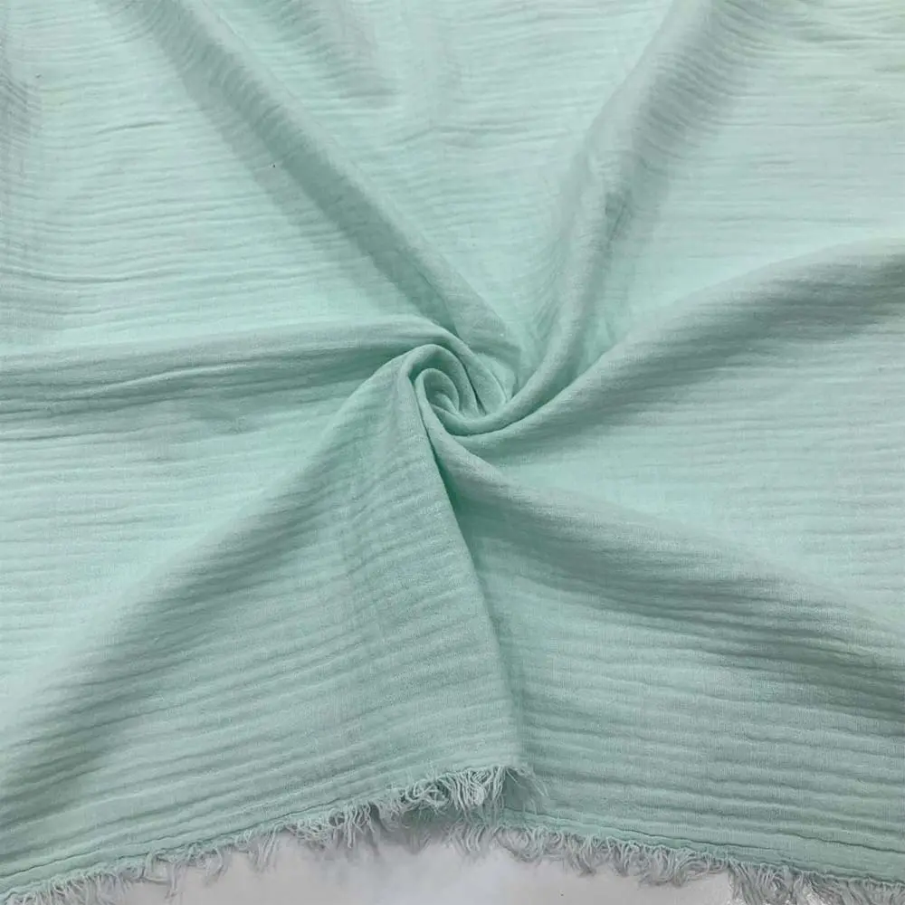 Çift Kat Müslin Kumaş Mint Yeşili