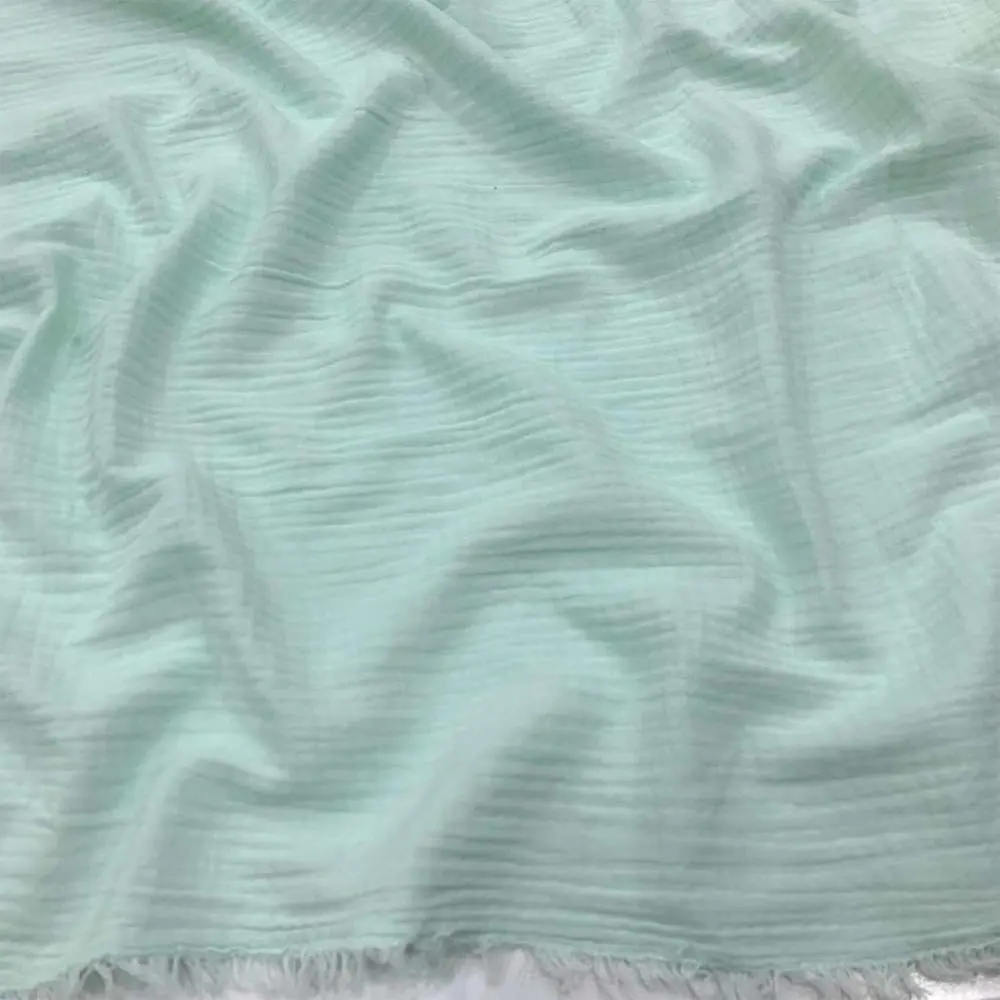 Çift Kat Müslin Kumaş Mint Yeşili