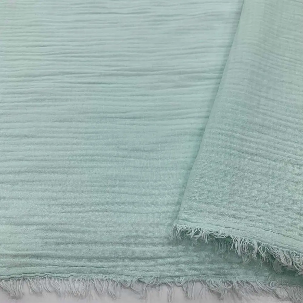 Çift Kat Müslin Kumaş Mint Yeşili