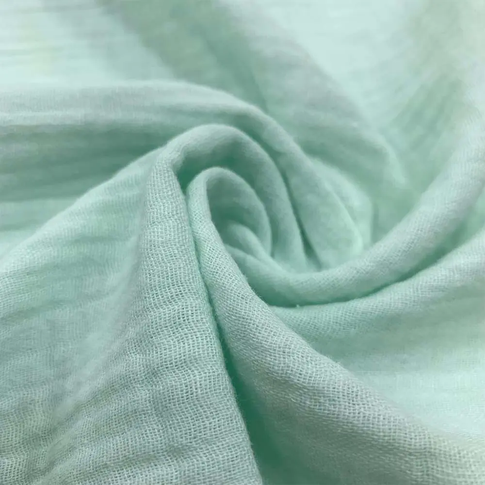 Çift Kat Müslin Kumaş Mint Yeşili