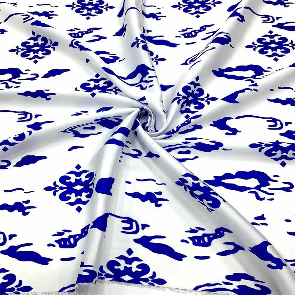 İpek Desenli Saten Kumaş