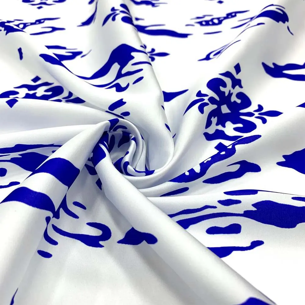 İpek Desenli Saten Kumaş