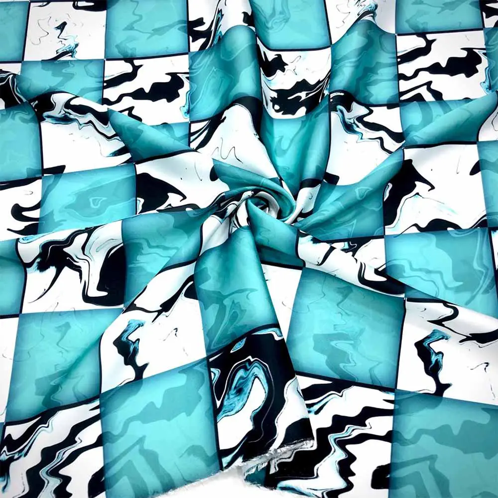 İpek Desenli Saten Kumaş