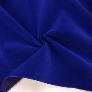 Süet Kadife Kumaş Saks Mavisi