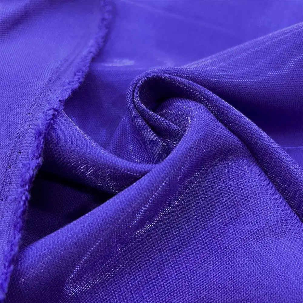 Dokulu Saten Gabardin Kumaş Mor