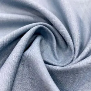 Kırışmayan Gabardin Keten Kumaş Buz Mavisi