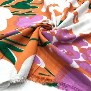 Desenli Viskon Kumaş