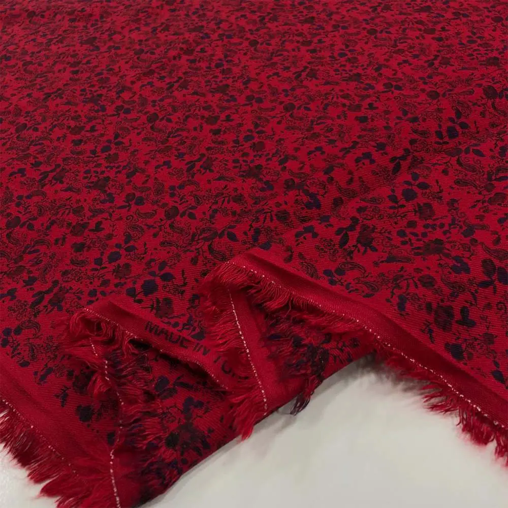 Desenli Belmendo Viskon Kumaş