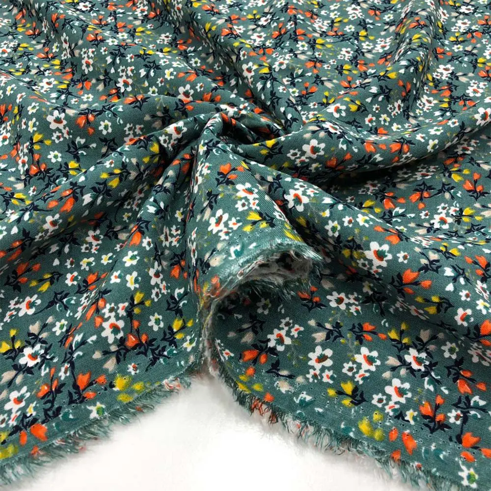 Desenli Viskon Kumaş