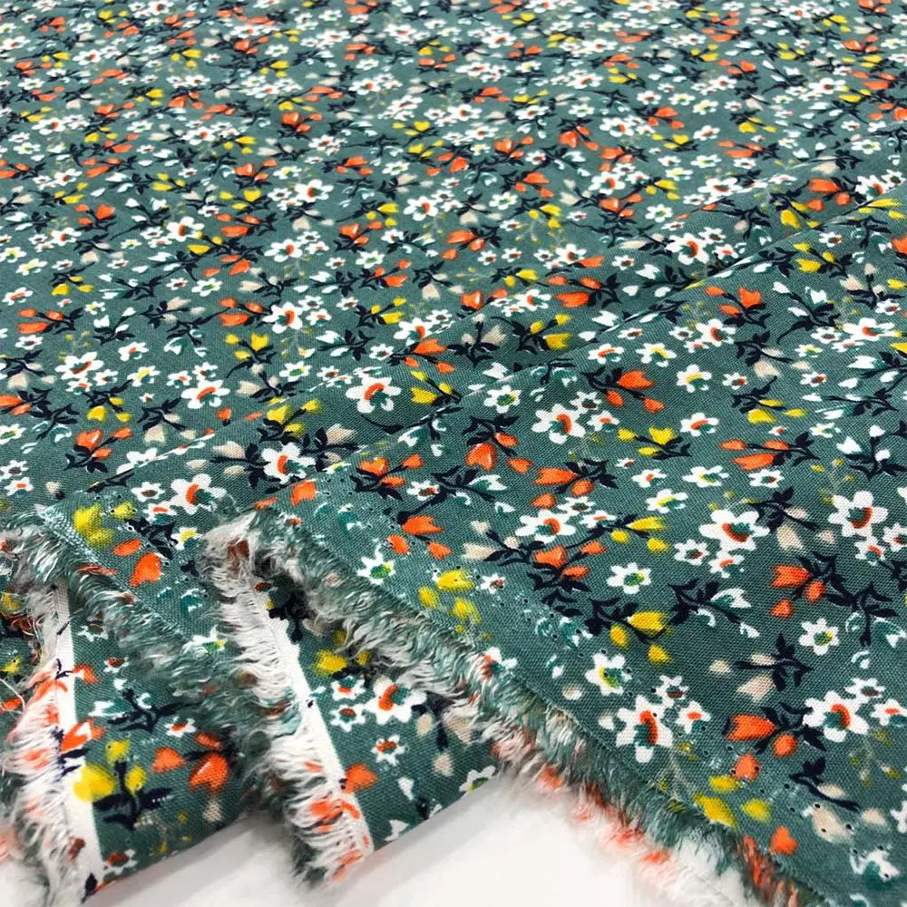 Desenli Viskon Kumaş