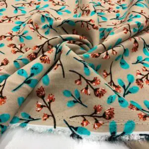 Desenli Viskon Kumaş Desenli Viskon Kumaş