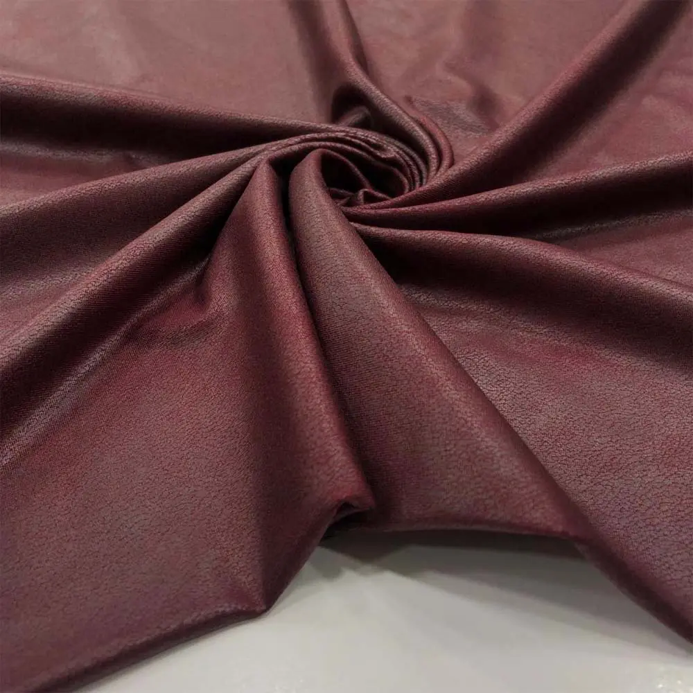 İnce Deri Kumaş Bordo