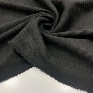 İnce Fittili Kadife Kumaş Siyah