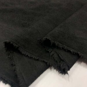 İnce Fittili Kadife Kumaş Siyah