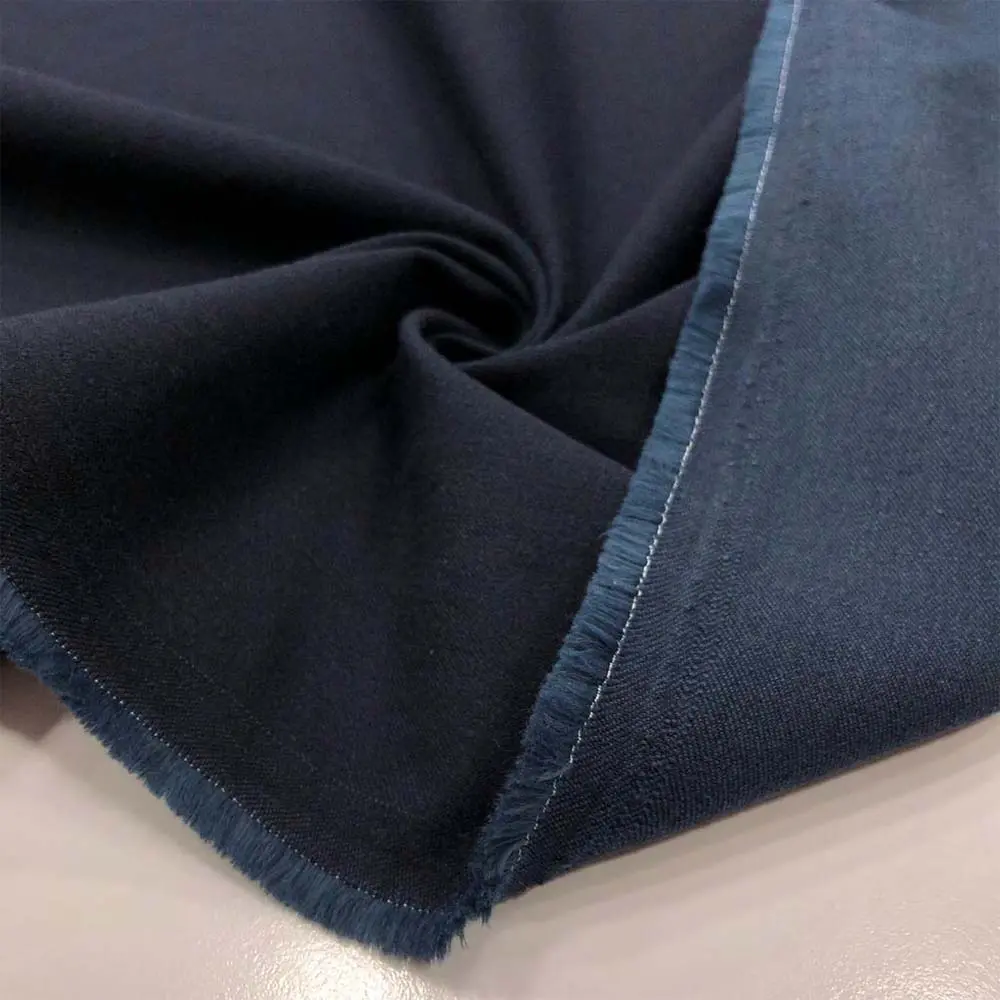 Taşlanmış Gabardin Kumaş Lacivert
