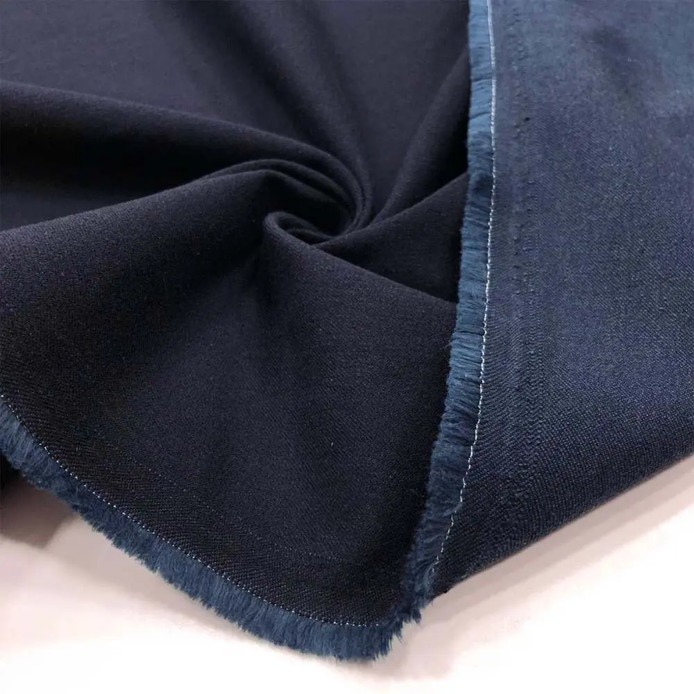 Taşlanmış Gabardin Kumaş Lacivert